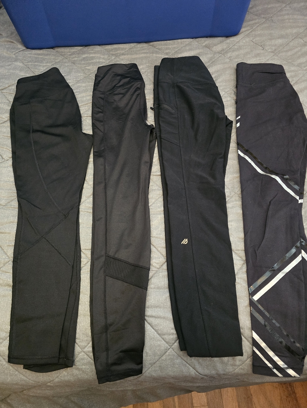 Black Athletic Leggings Bundle - 4 Pairs